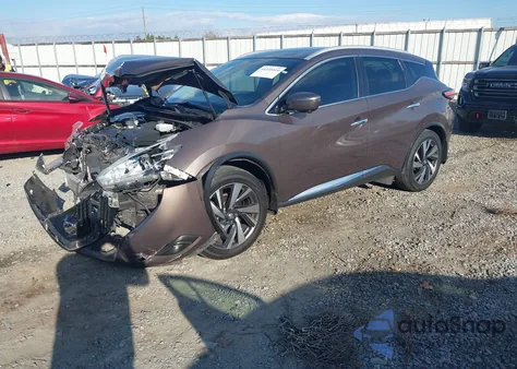 2018 Nissan Murano Platinum из США, поврежденный, VIN 5N1AZ2MH1JN109556